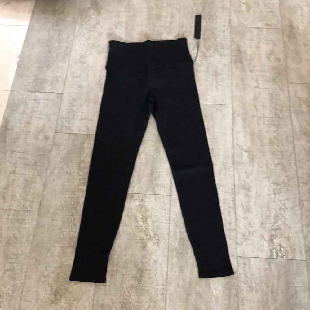 Textured / ribbed black carbon38 leggings